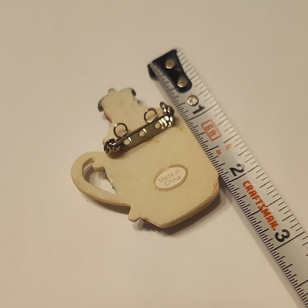 Teapot Brooch - Picture 4 of 4